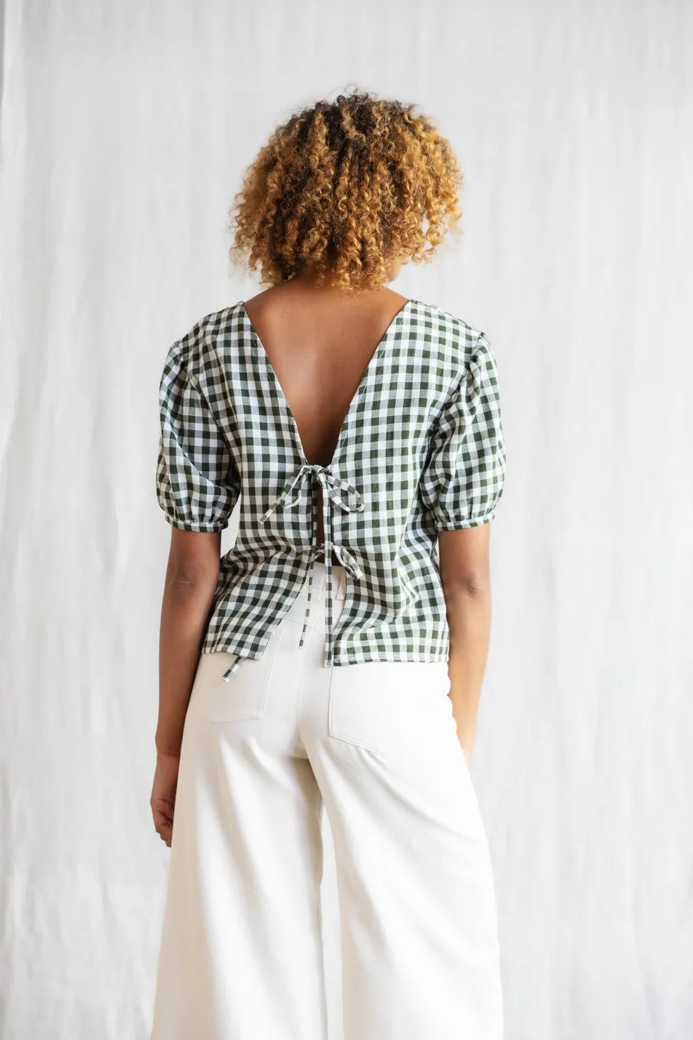 Jyoti Kalira Blusa Cotone Quadri Reversibile