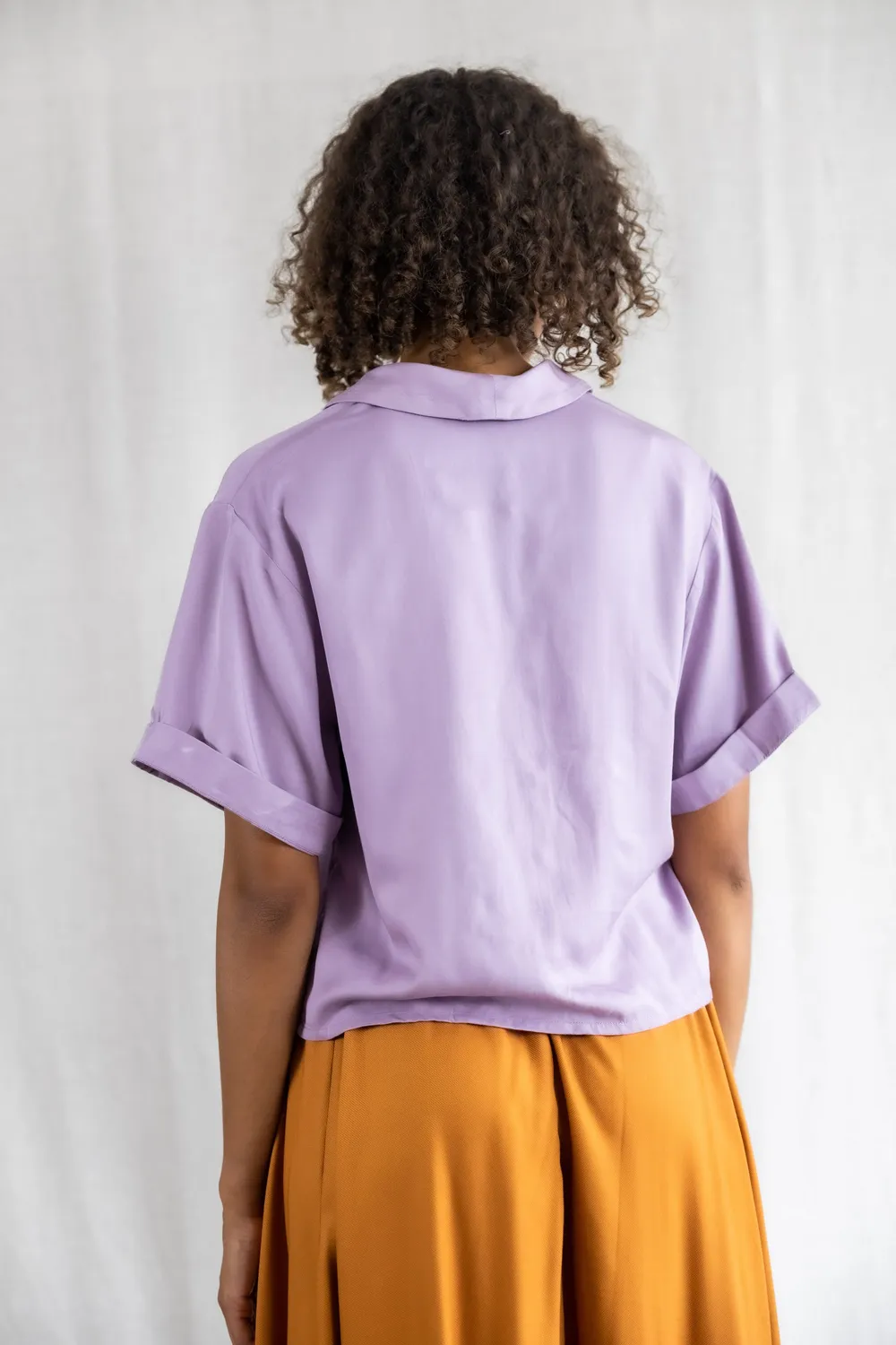 Jyoti Fair Works Avaani camicia in modal lilla