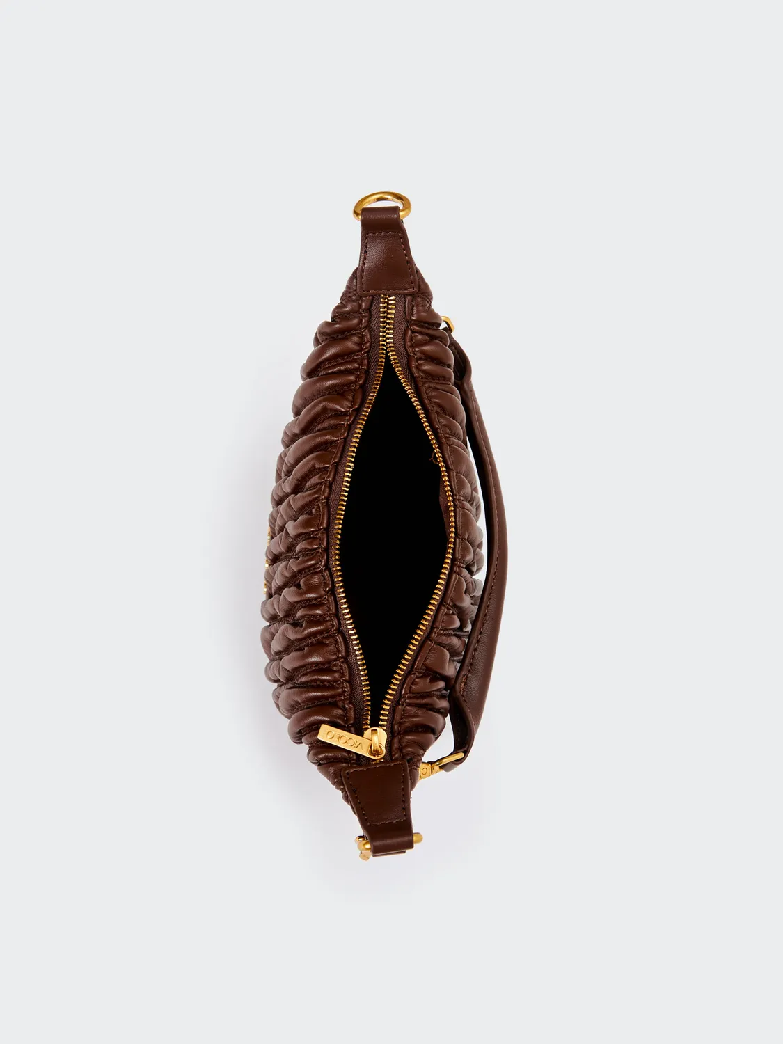 Vicolo Hook borsa trapuntata puffy moka