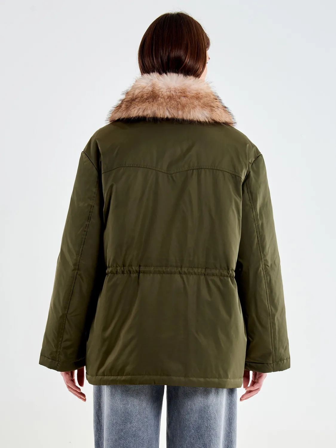 Vicolo Giacca tecnica sahariana militare piuma S M L