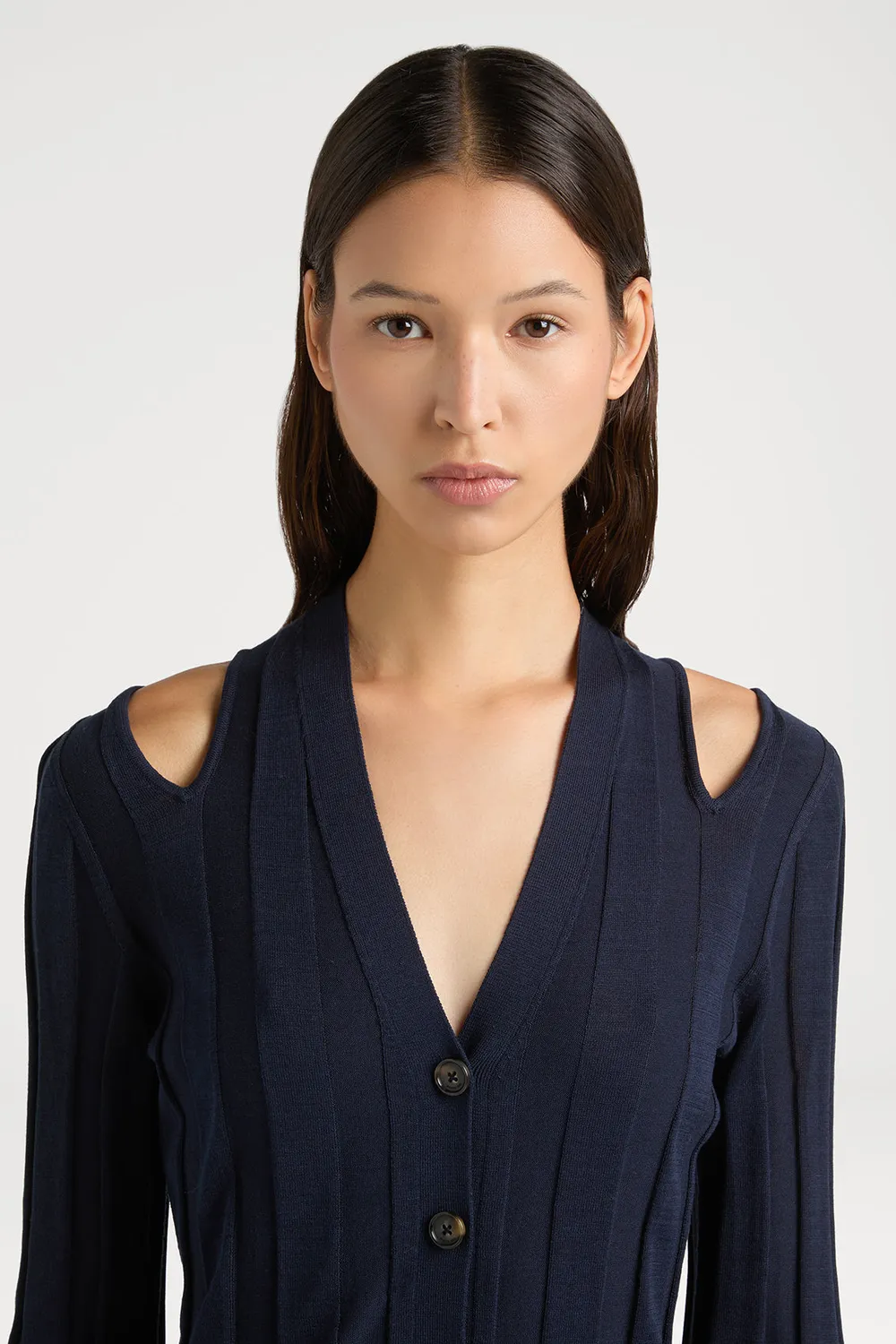 Ports 1961 Artistic Flair maglia navy seta cotone