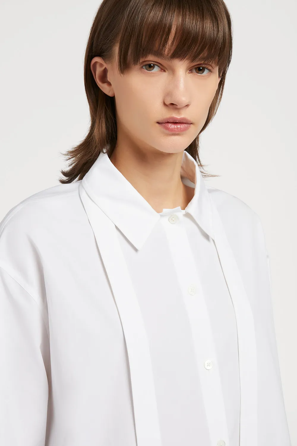 PORTS 1961 No.10 camicia bianca con fiocco