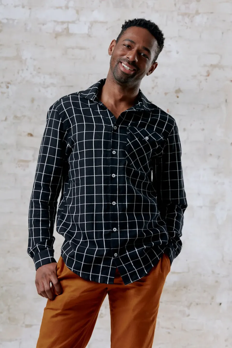 Jyoti Jwala Olive camicia uomo cotone
