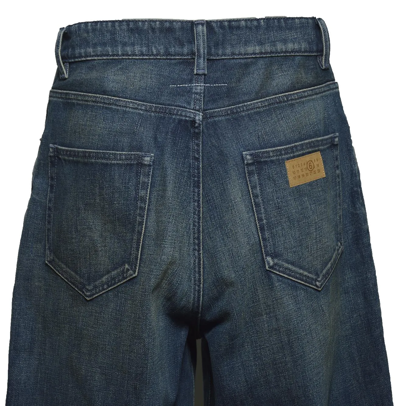 MM6 Maison Margiela SH0LA0038 jeans uomo nero lavato cotone