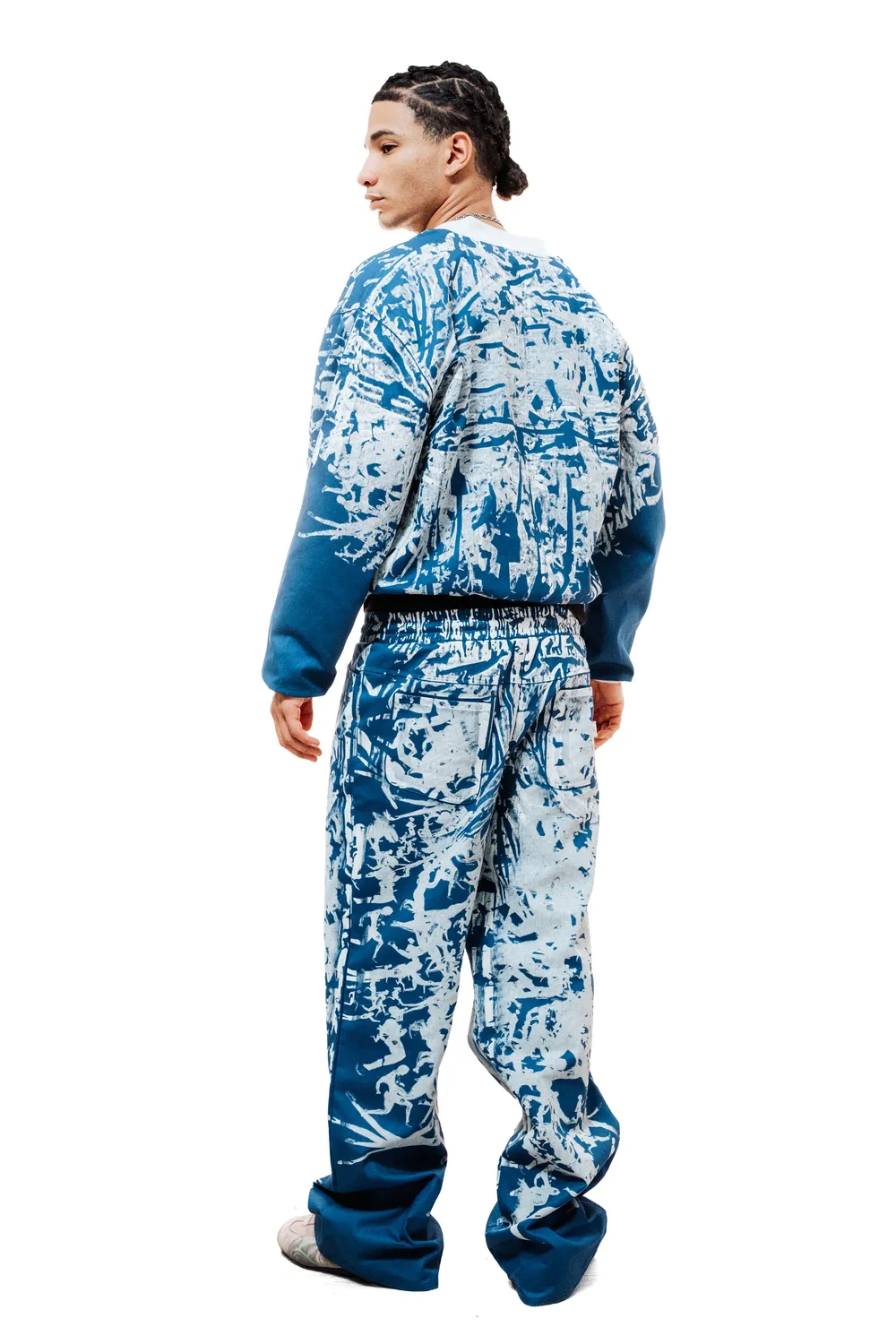 Marcello Pipitone Bomber Baby Blue giacca cotone azzurra