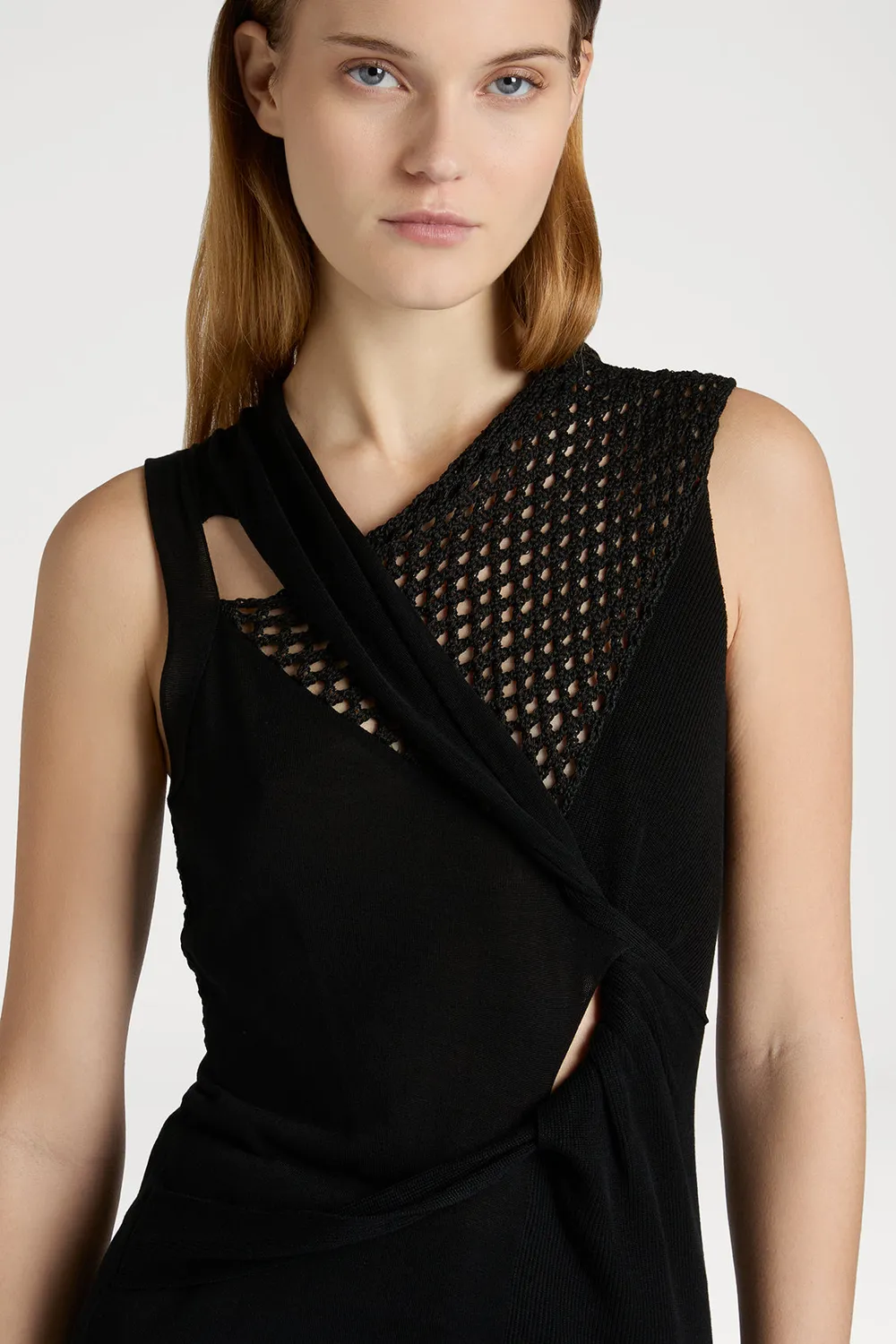 Ports 1961 Symbolizes Weaving Top nero maglia