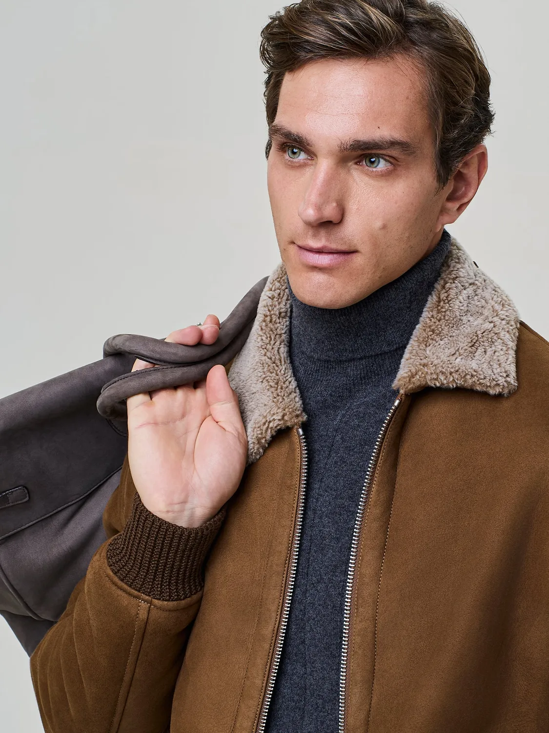 Paul Taylor Giubbino Montone Shearling Rust