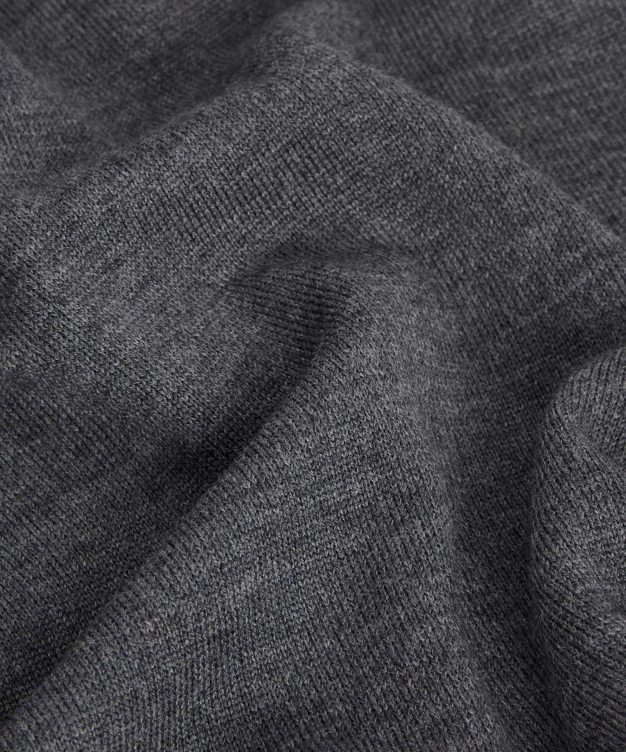 Rodier Polo Lana Merino Grigio Scuro Colletto Classico