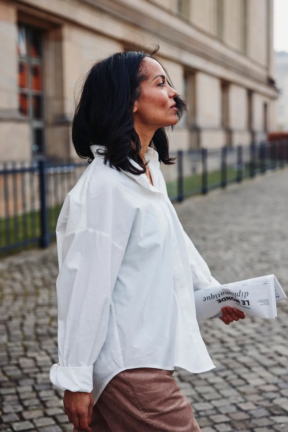 Jyoti - Fair Works Pahaad camicetta cotone bianca oversize