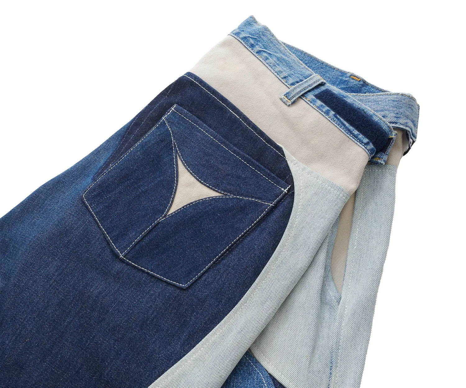 Marcello Pipitone Milano 3 jeans baggy multicolore