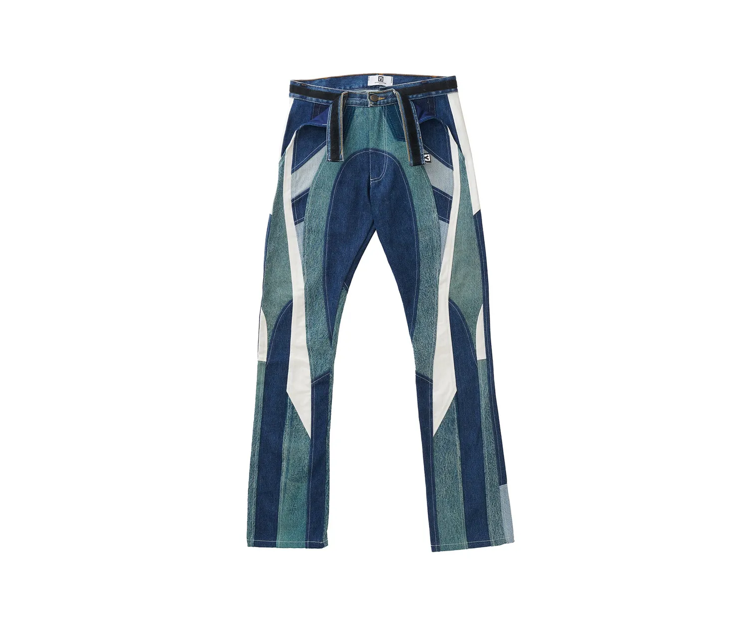 Marcello Pipitone Olimpia 1 jeans loose multicolor riciclato