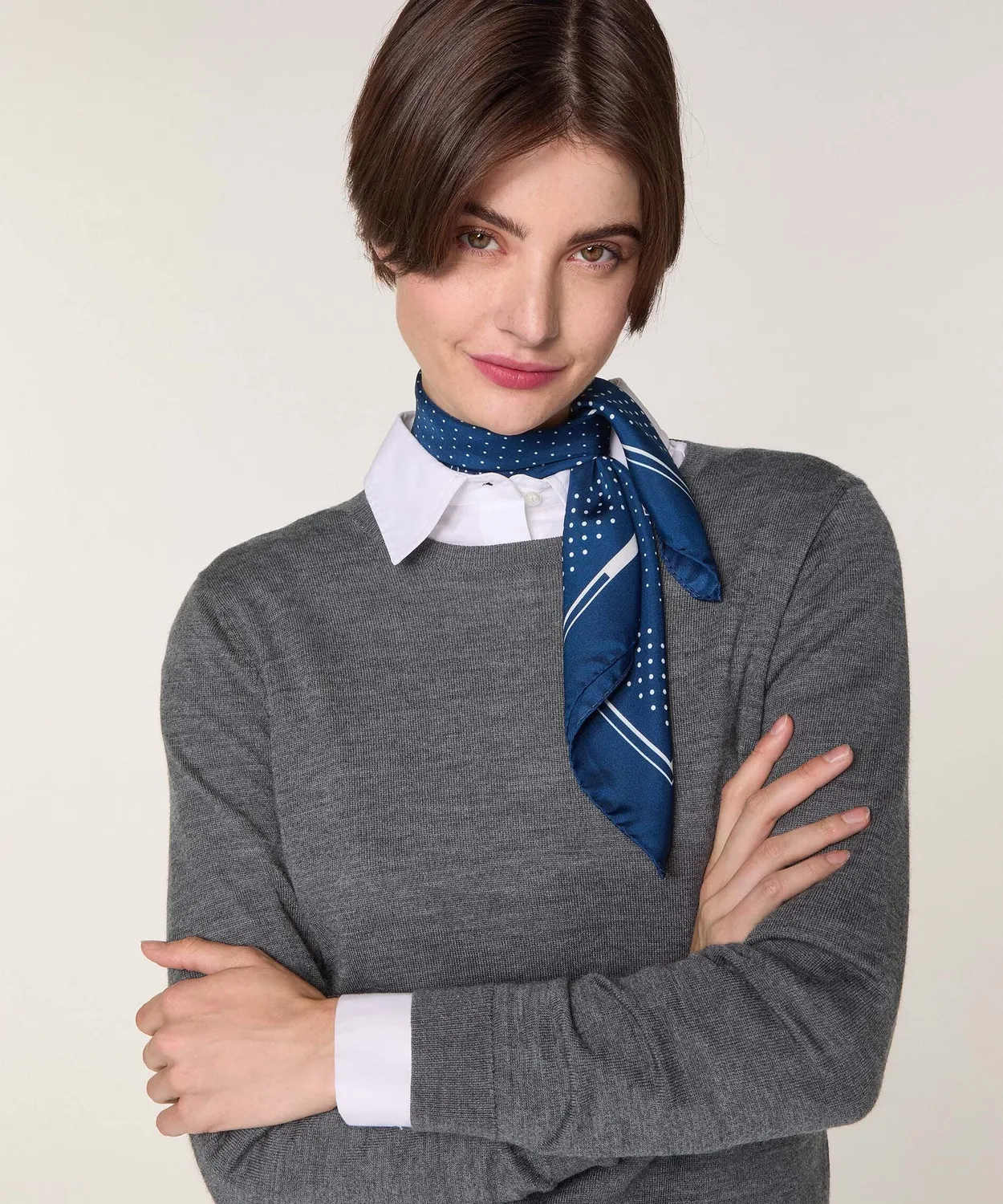 Rodier Maglione Girocollo Lana Merino Grigio Scuro 38