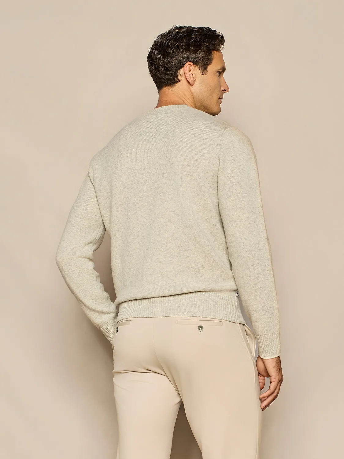 Paul Taylor maglia girocollo lana grigio melange