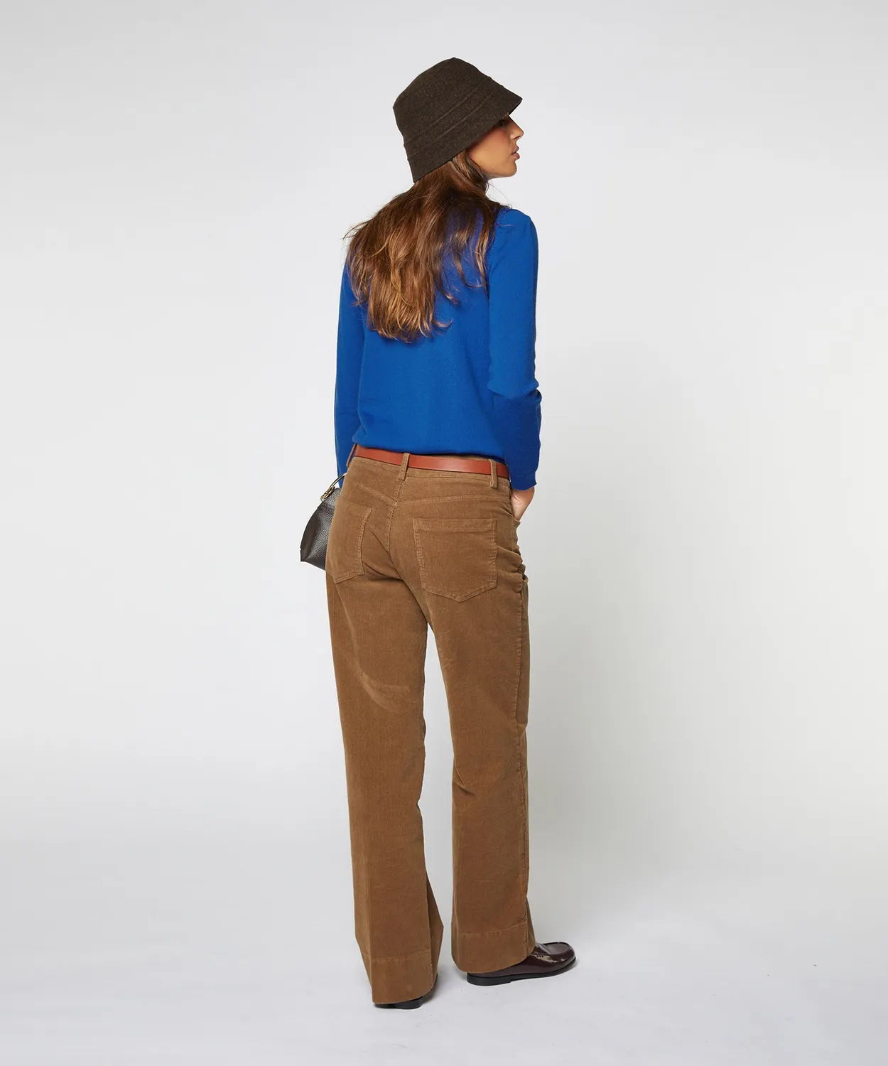 Rodier Maglione dolcevita lana merino blu azzurro
