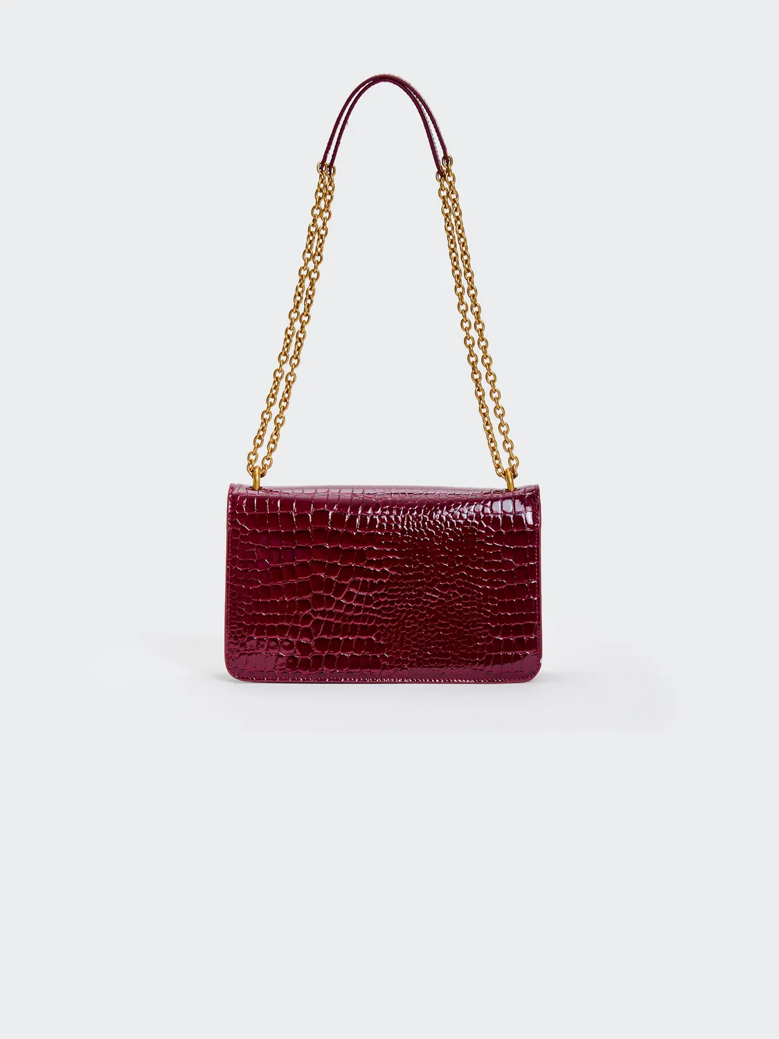 Vicolo Ginza borsa ecopelle cocco vino
