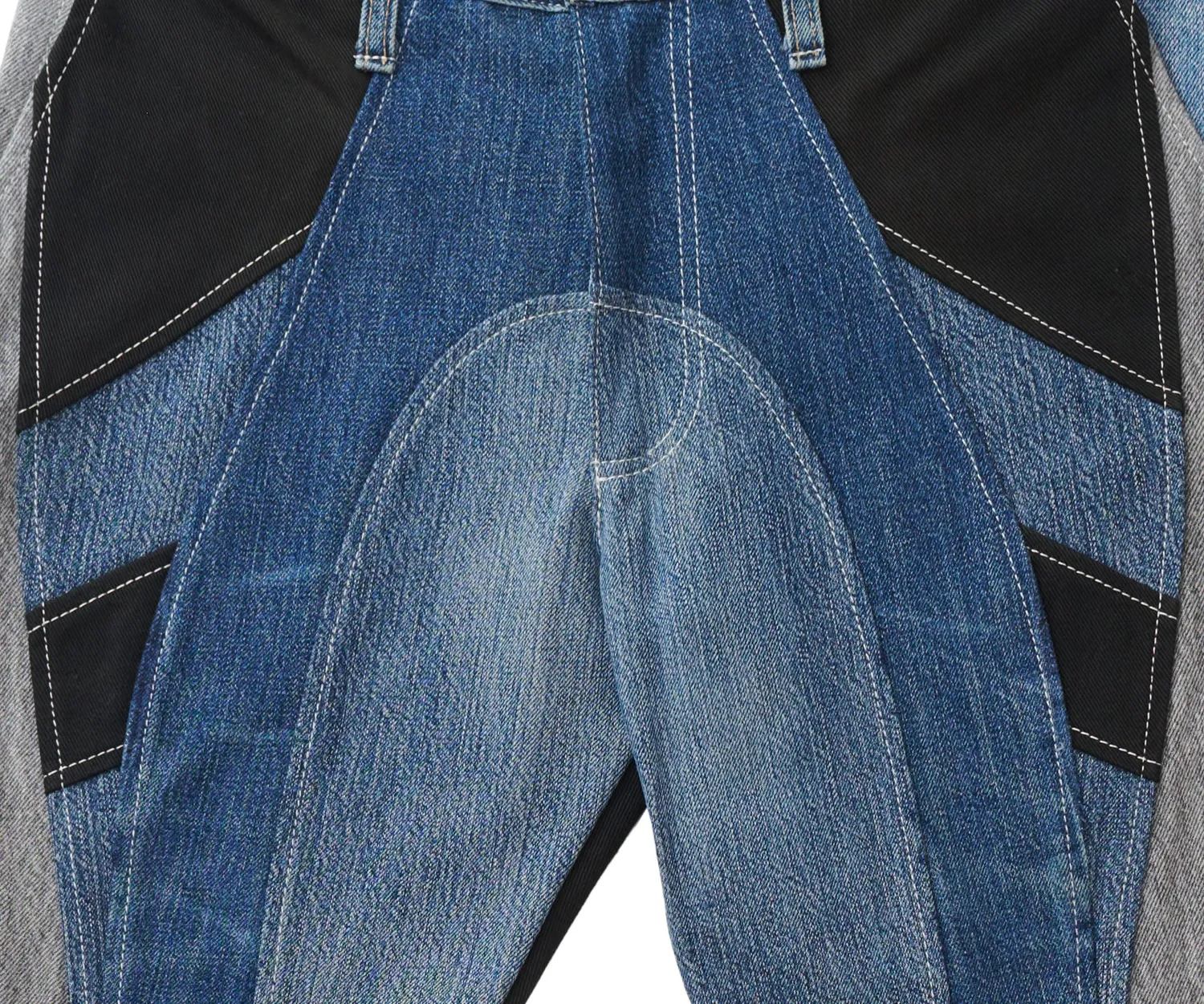 Marcello Pipitone Olimpia 3 jeans loose nero blu riciclato