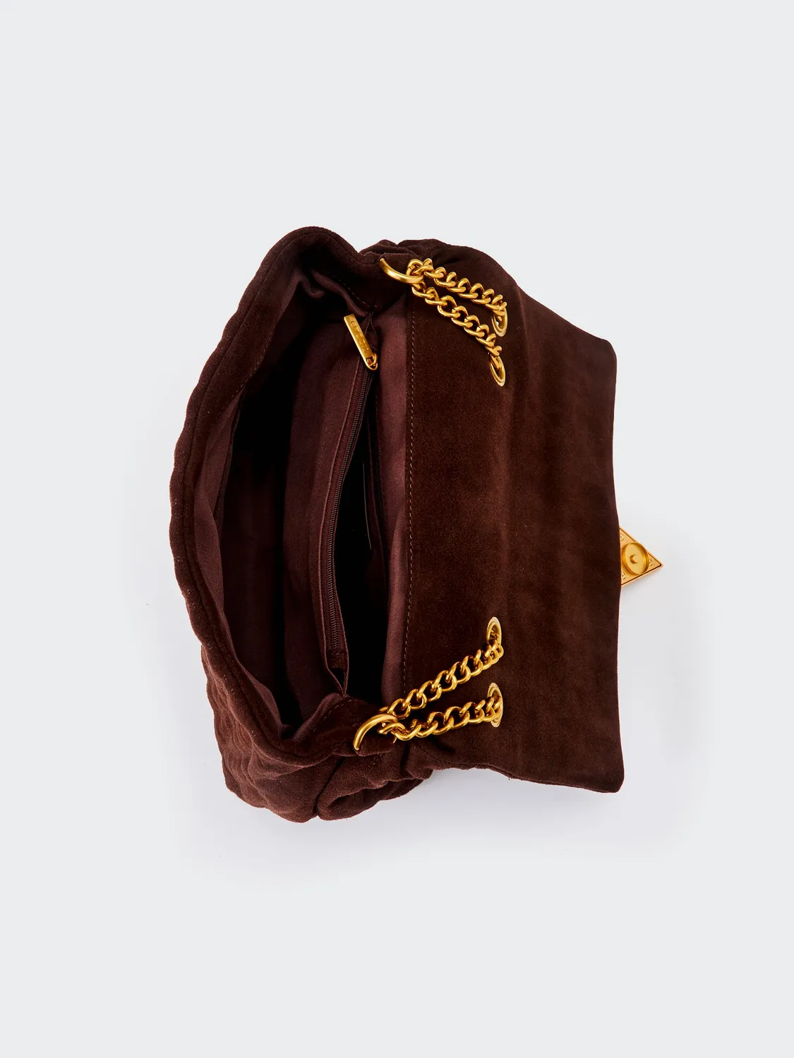 VICOLO Borsa Belleville Maxi Moka Pelle Trapuntata