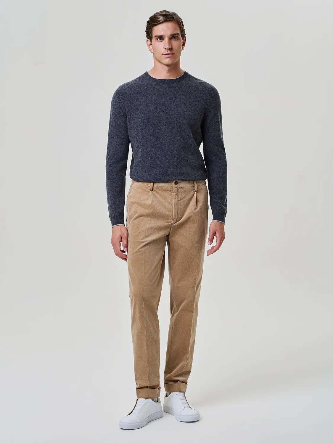 Paul Taylor pantalone velluto cammello millerighe cotone