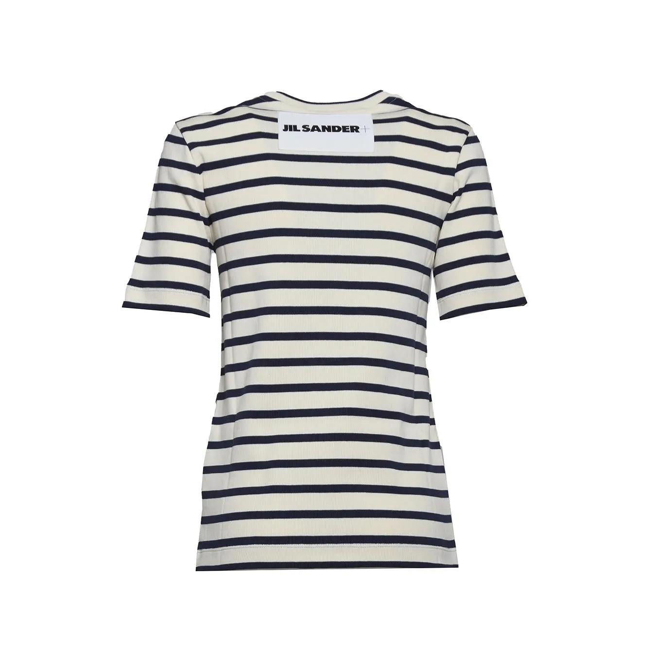 Jil Sander J40GC0111J46497 t-shirt righe bianco nero