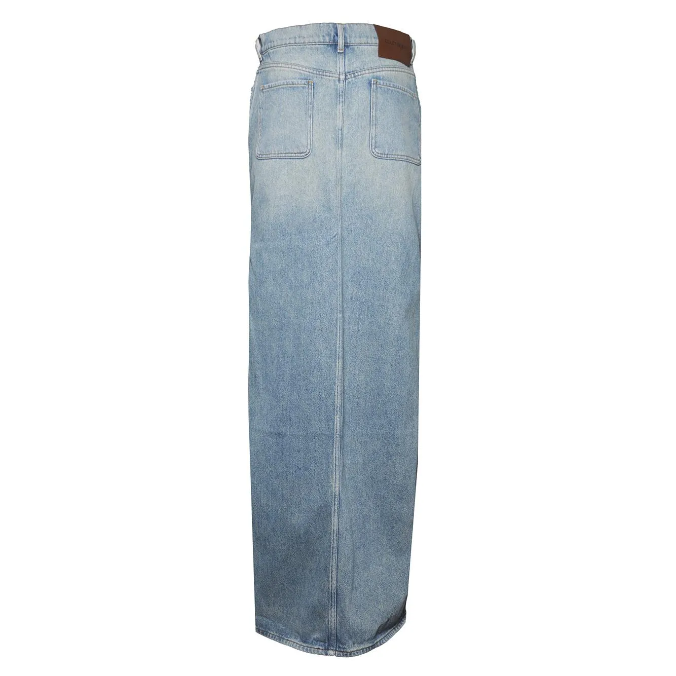 Courregès 126DJU346DE0058 gonna denim blu