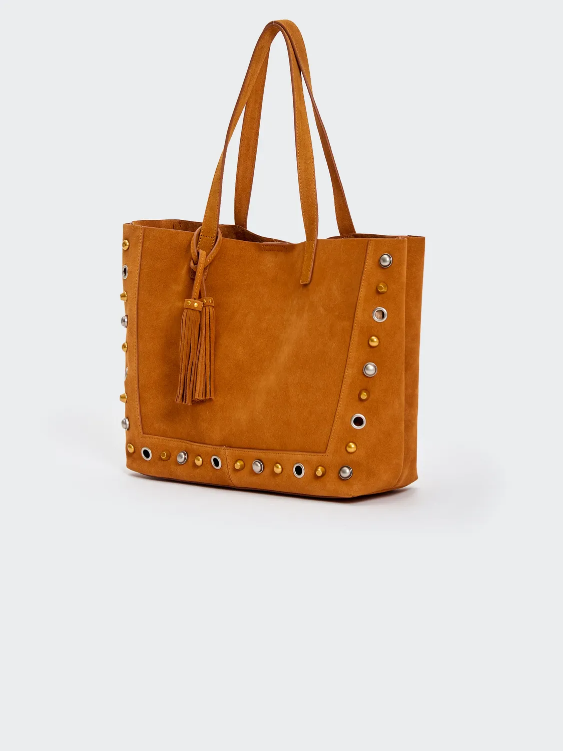 Vicolo Borsa Calida Tote Cuoio pelle borchie