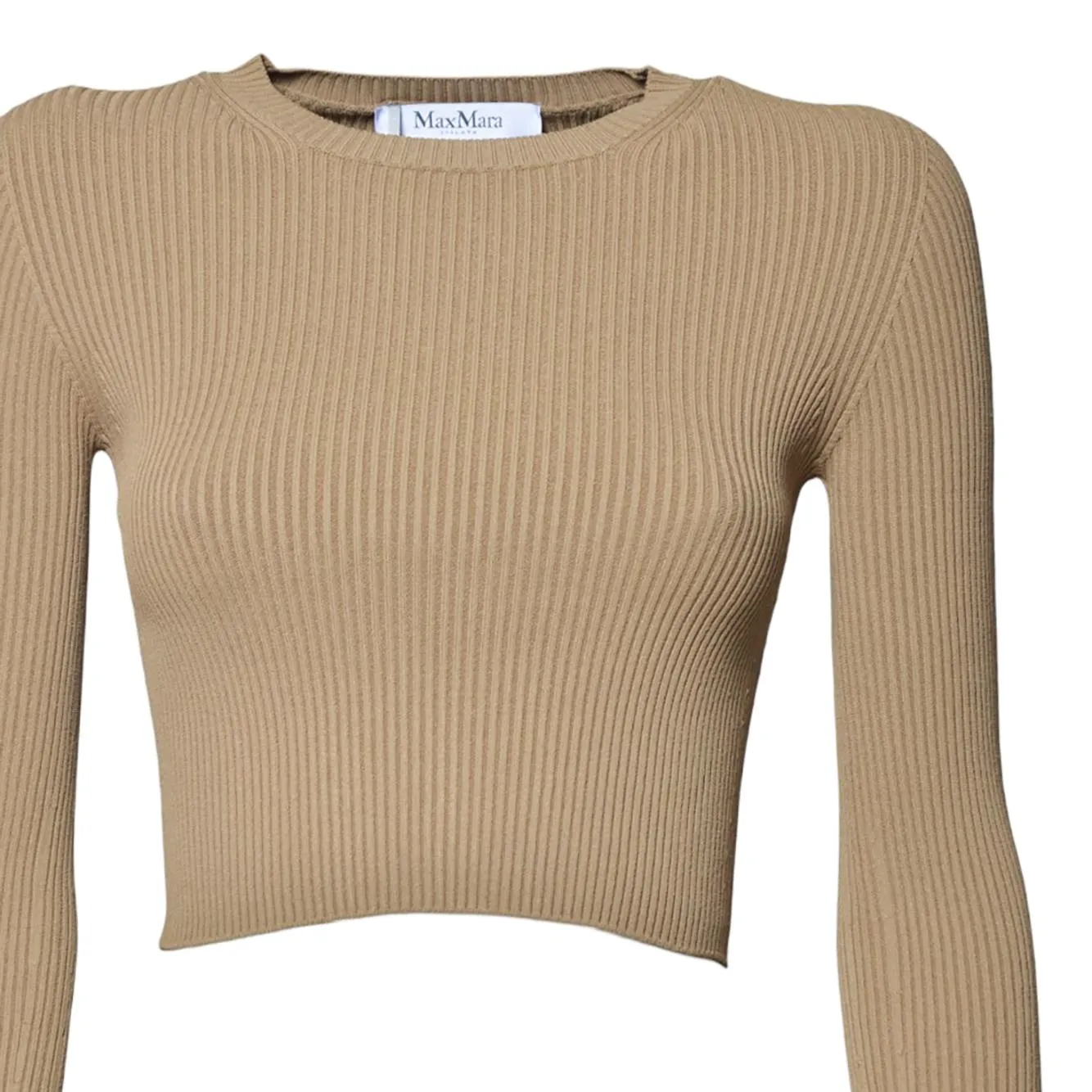 Max Mara Arcella123 2511361243600 top crop marrone