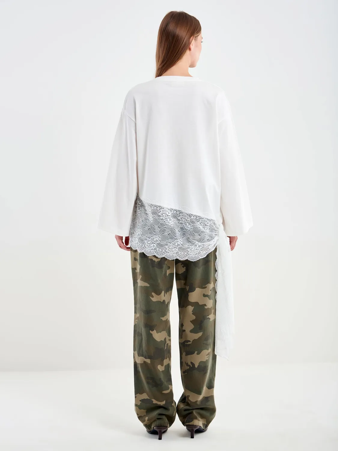 Vicolo Maglia Fondo con Pizzo maglia naturale unica