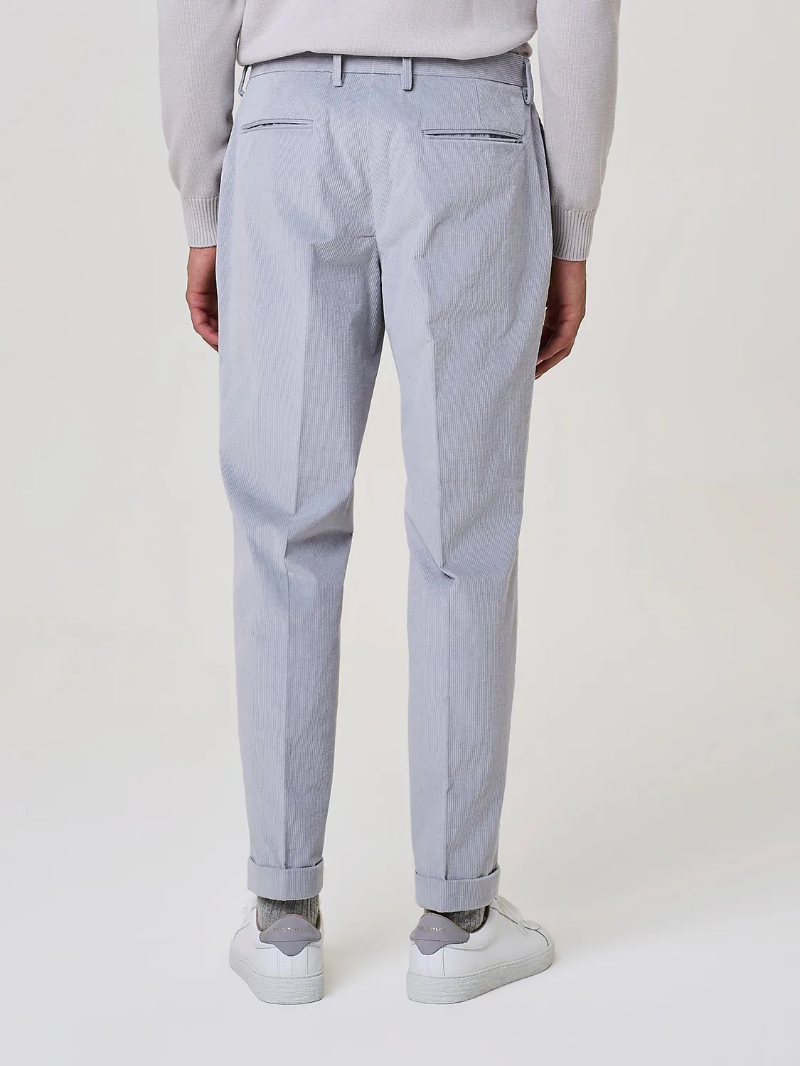 Paul Taylor Sartoriale millerighe pantalone sky