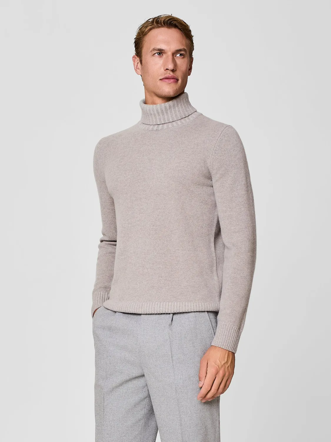 Paul Taylor Vanisé dolcevita cashmere lana taupe finezza 12
