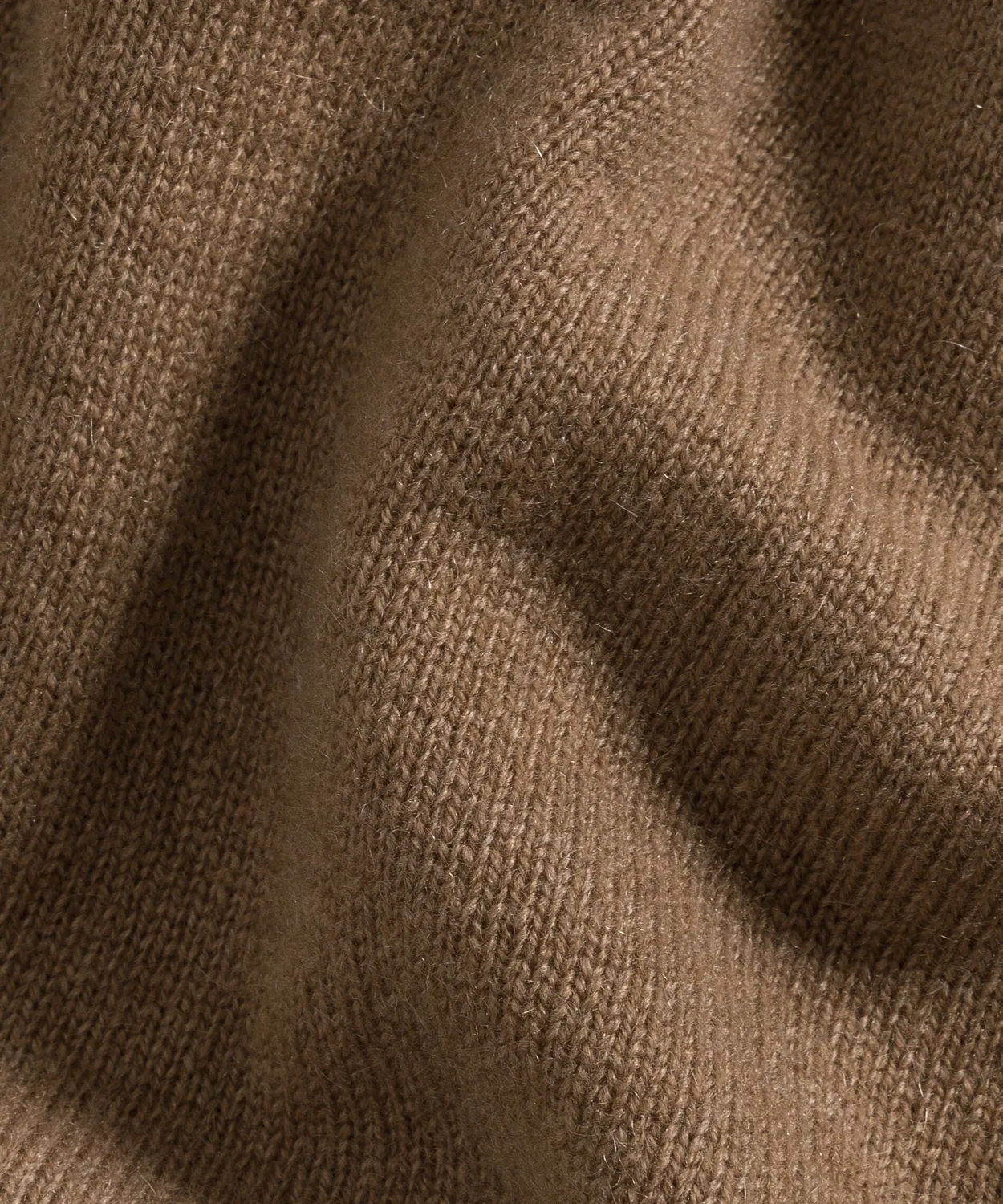 Rodier maglione oversize cashmere scollo V camel brown