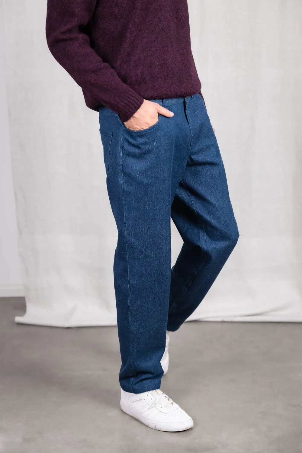 Jyoti Fair Works Prakrit jeans denim cotone