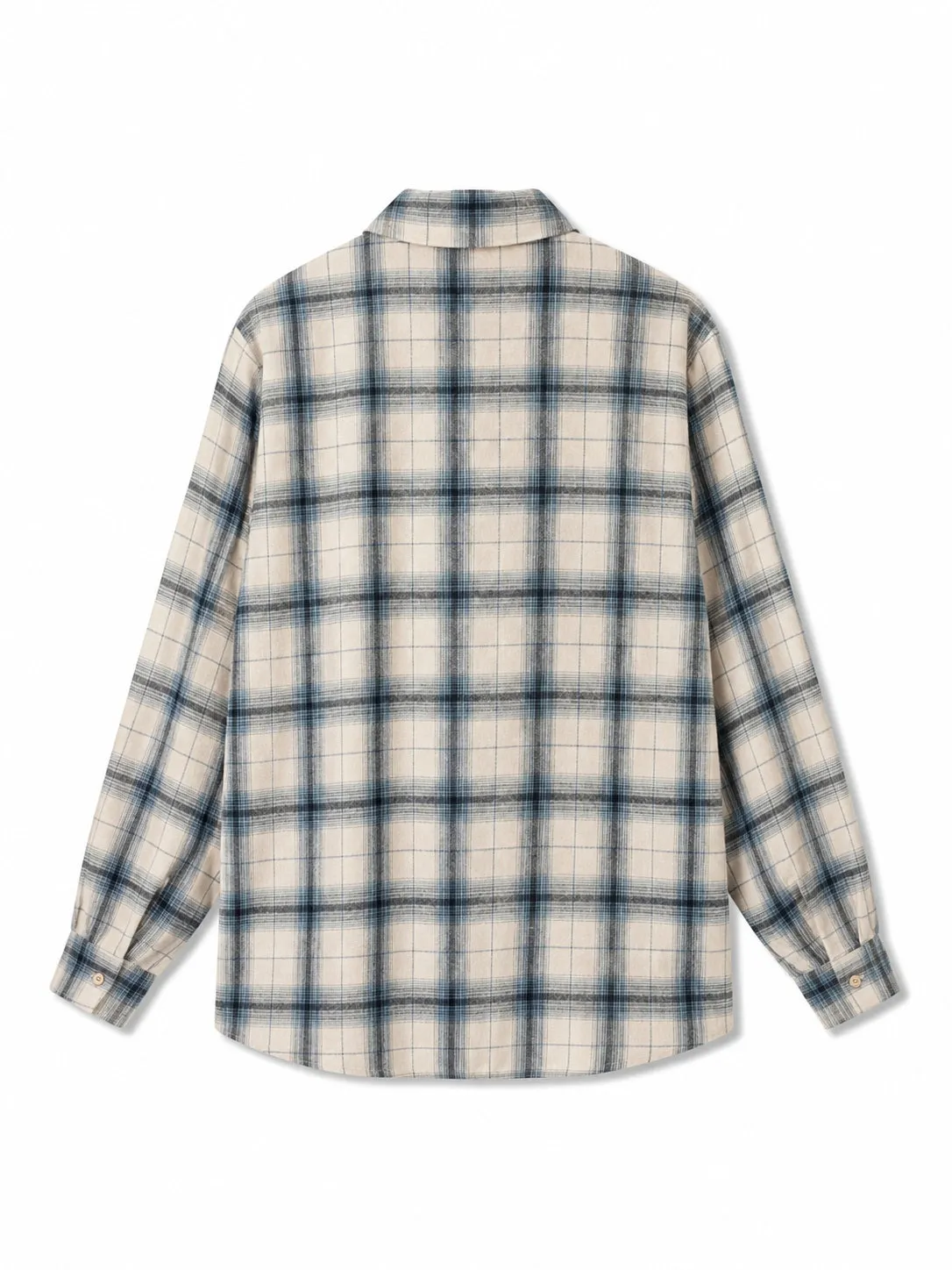 Vicolo camicia flanella check beige quadri S M