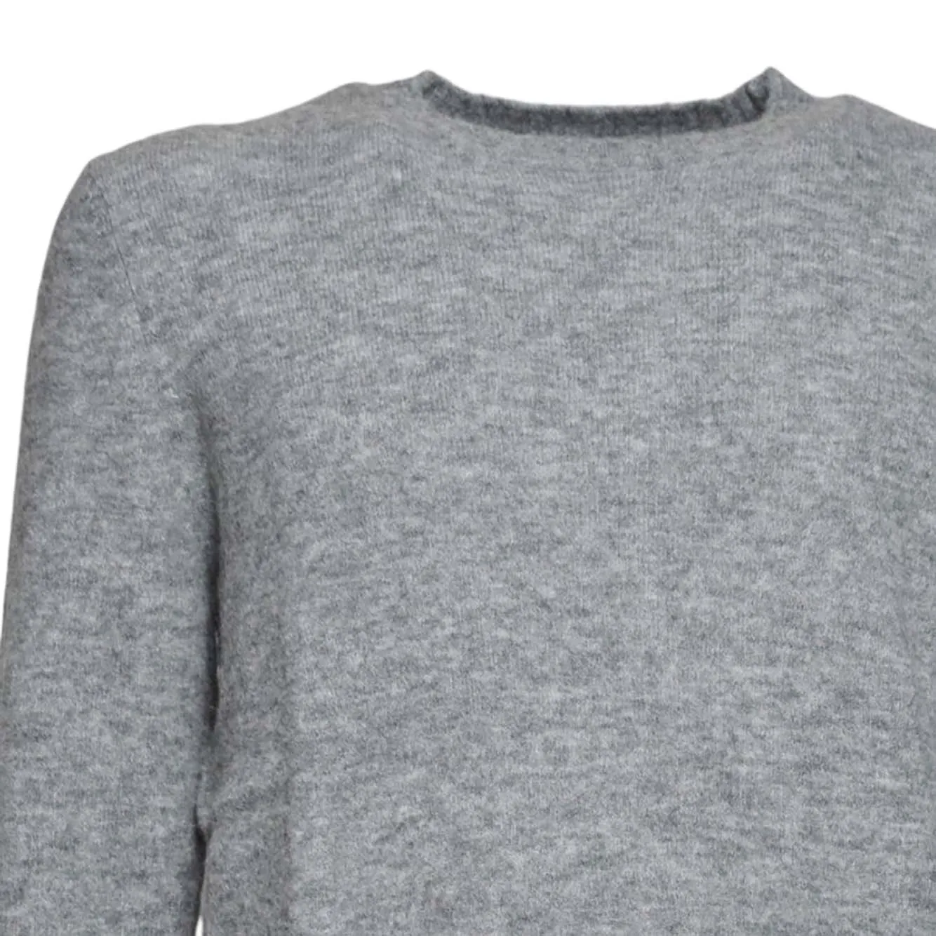 Saint Barth REGE006 Maglione grigio alpaca girocollo