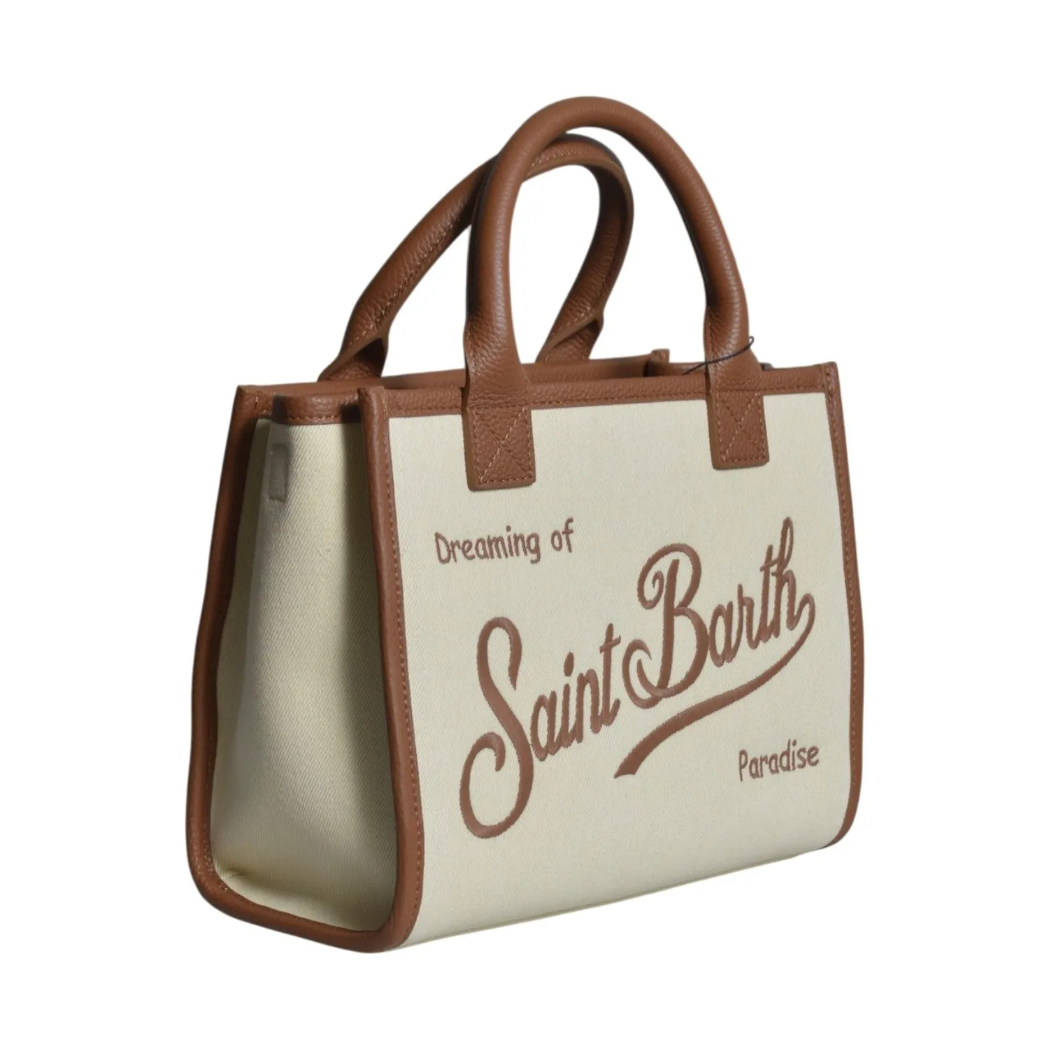 Saint Barth Vanity VANMD001 borsa beige canvas media