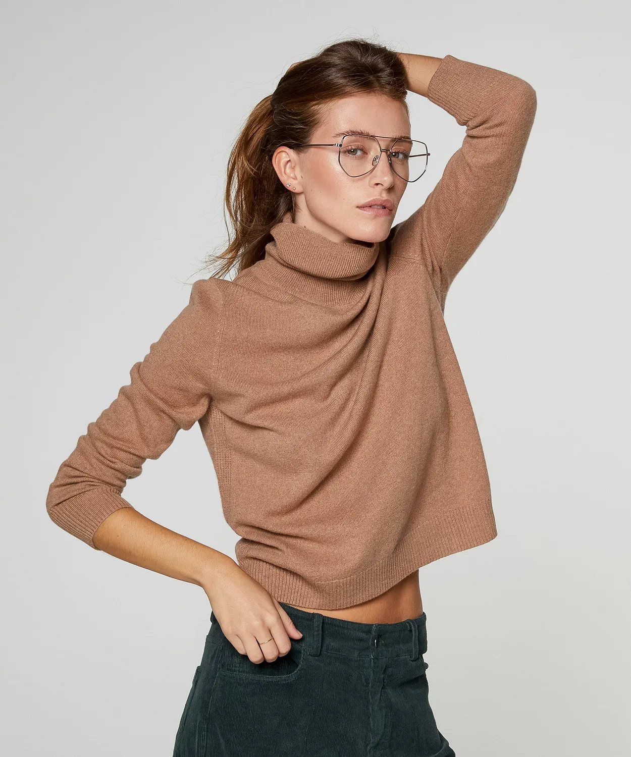 Rodier Dolcevita Cashmere Donna Cammello Collo Alto