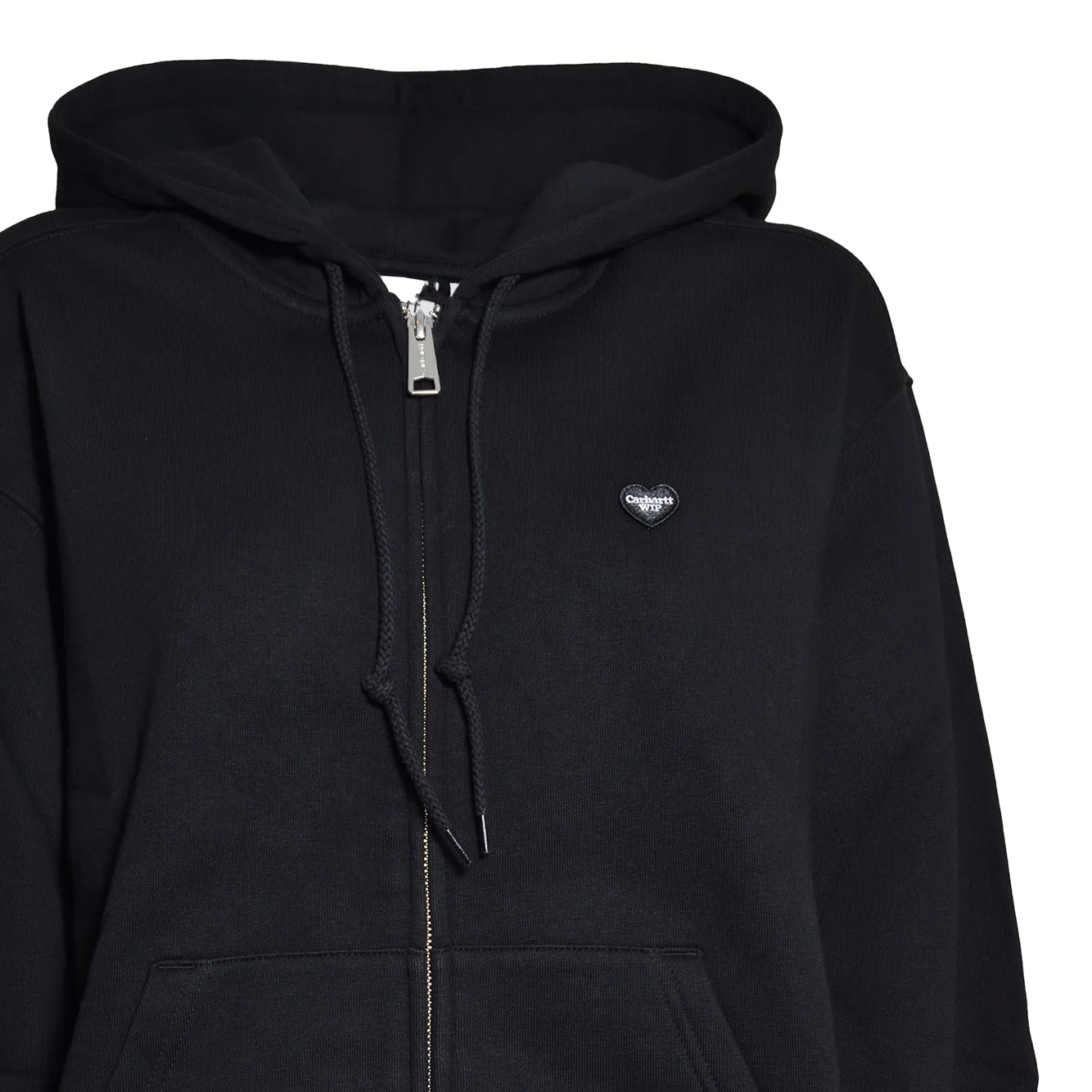 Carhartt WIP Small Heart I037153 felpa zip nera