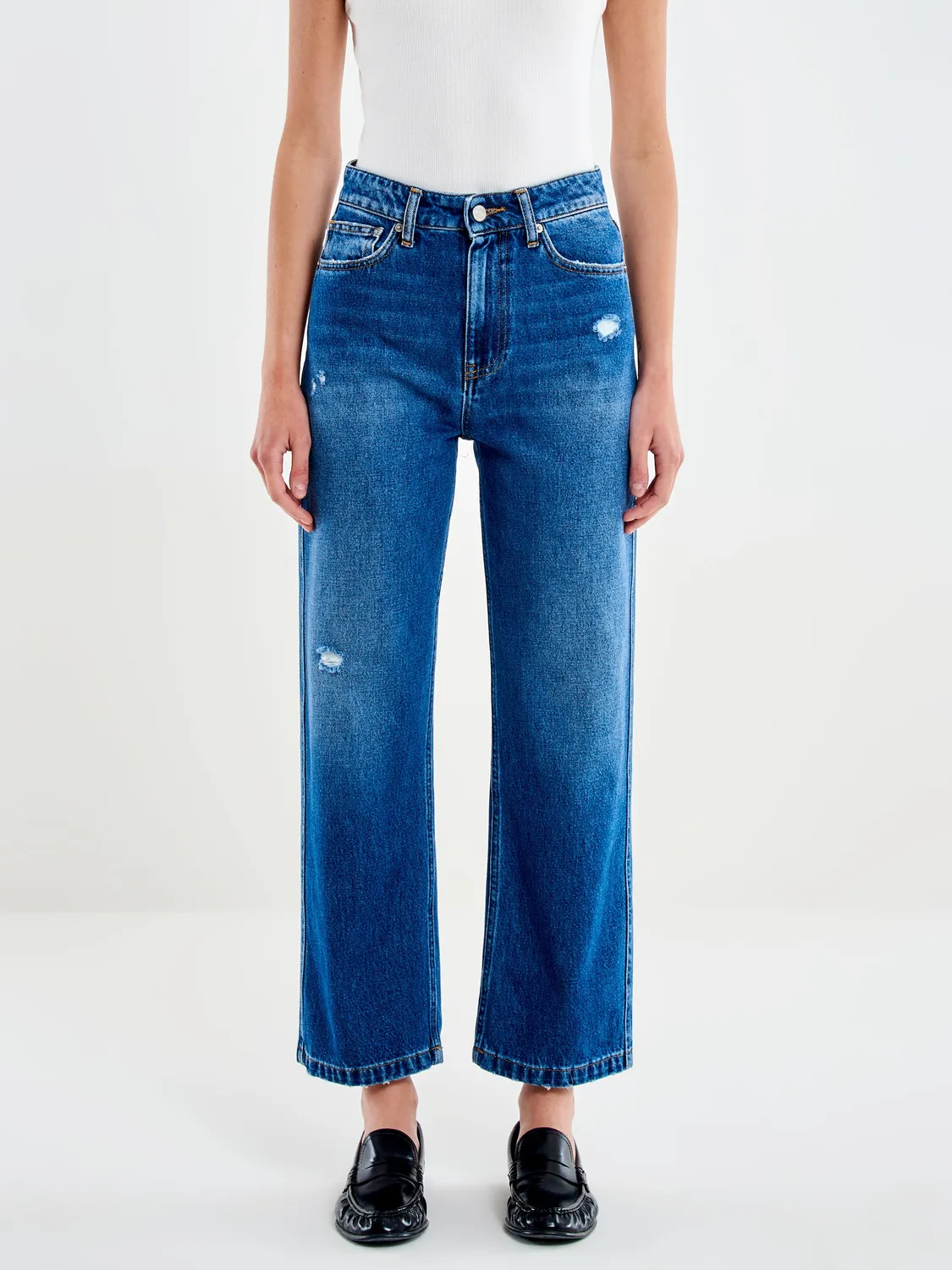 Vicolo Jeans Icon Kate straight blu vita alta XS-XL