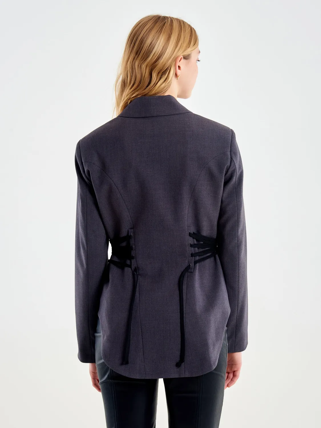 Vicolo Blazer con Lacci antracite taglia S