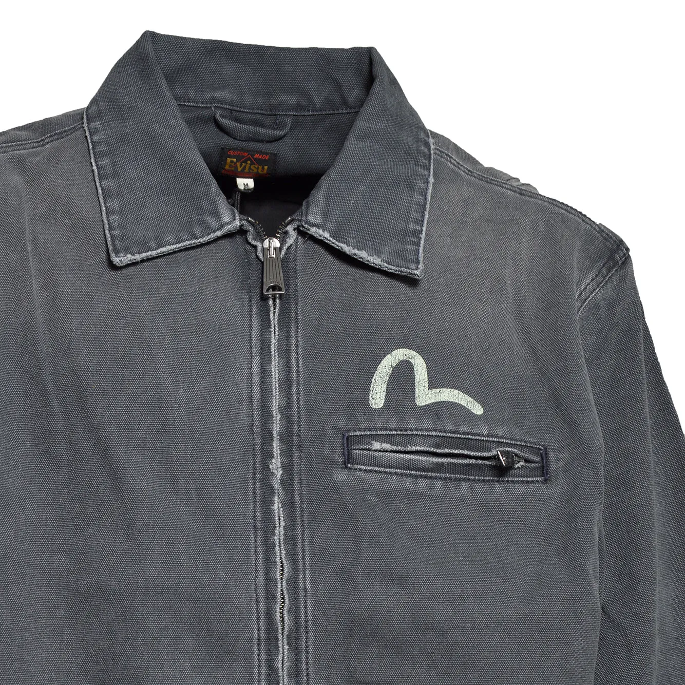 Evisu 2EAEJM6JK6024 giubbino denim scuro uomo