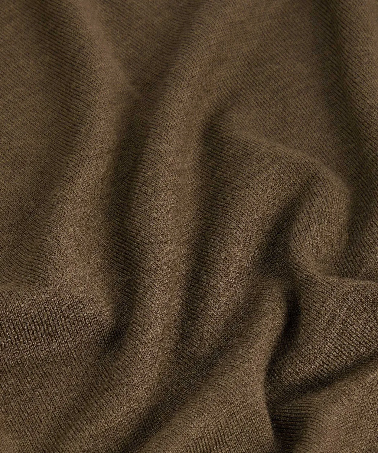 Rodier Maglione girocollo lana merino uomo bark brown