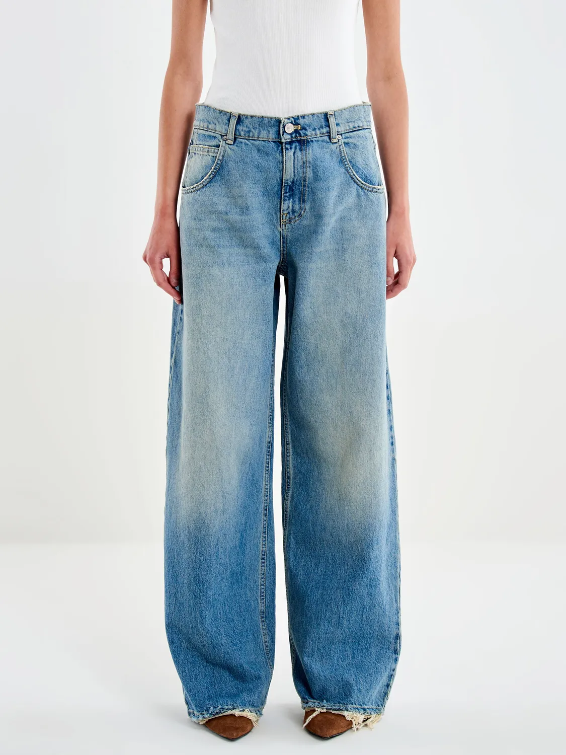 Vicolo Icon Mia jeans baggy vintage blu chiaro S