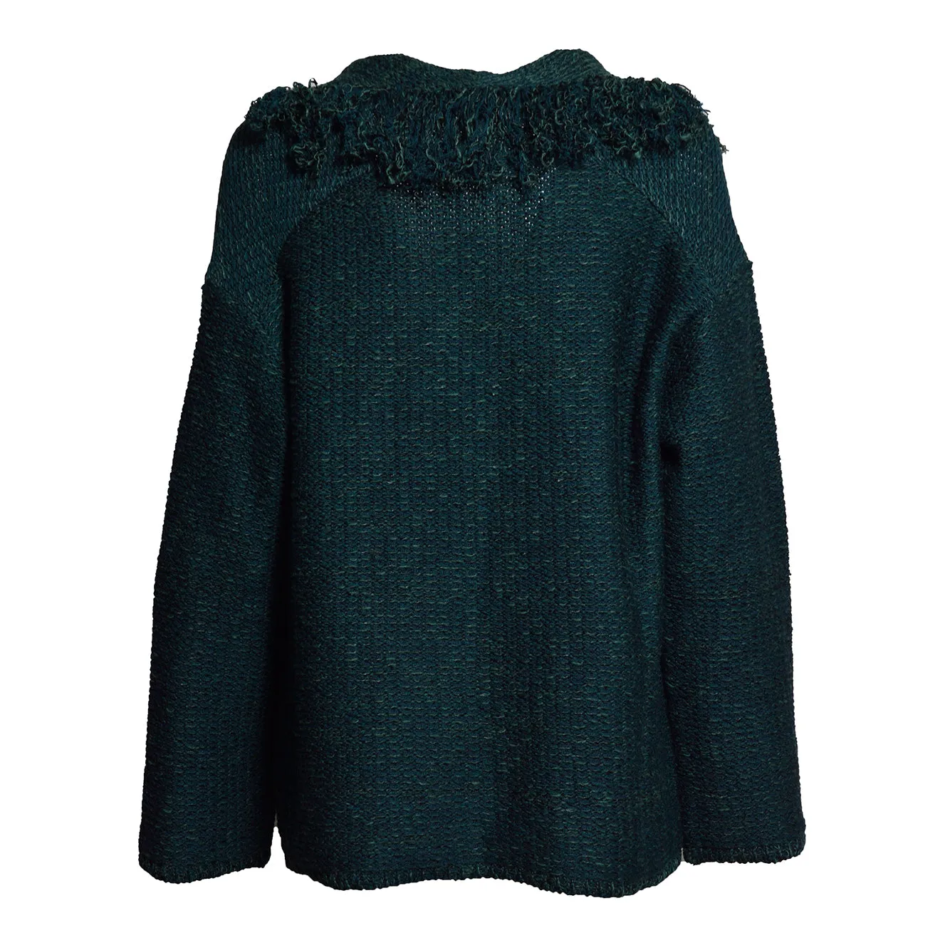Charlott 806500 cardigan collo sciallato verde