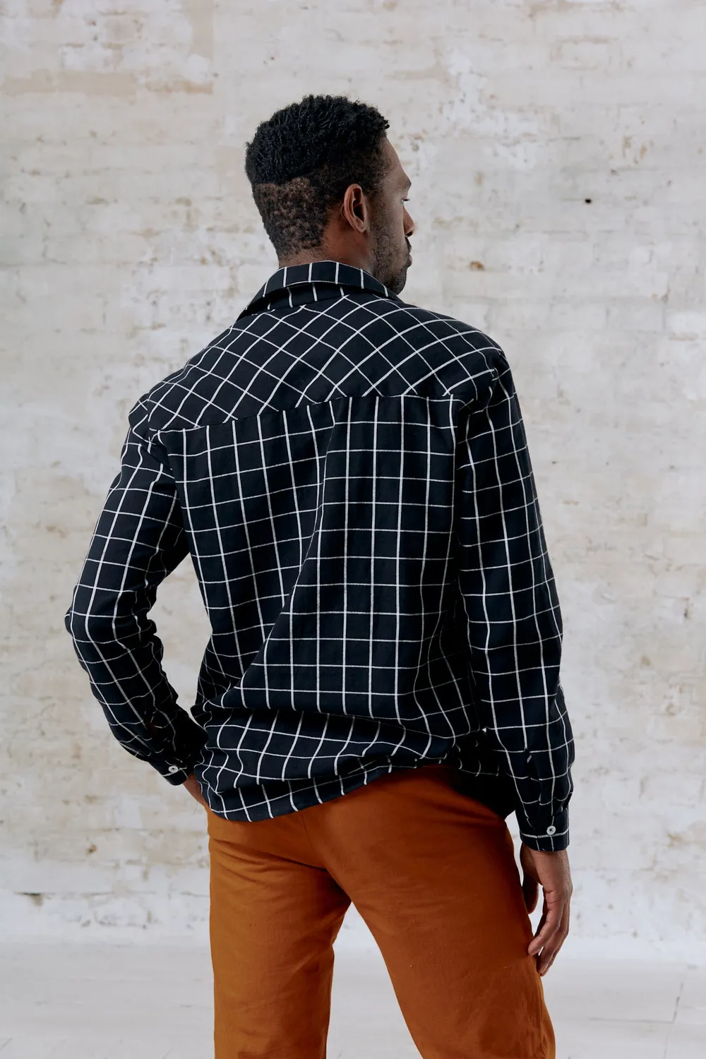 Jyoti Jwala Olive camicia uomo cotone