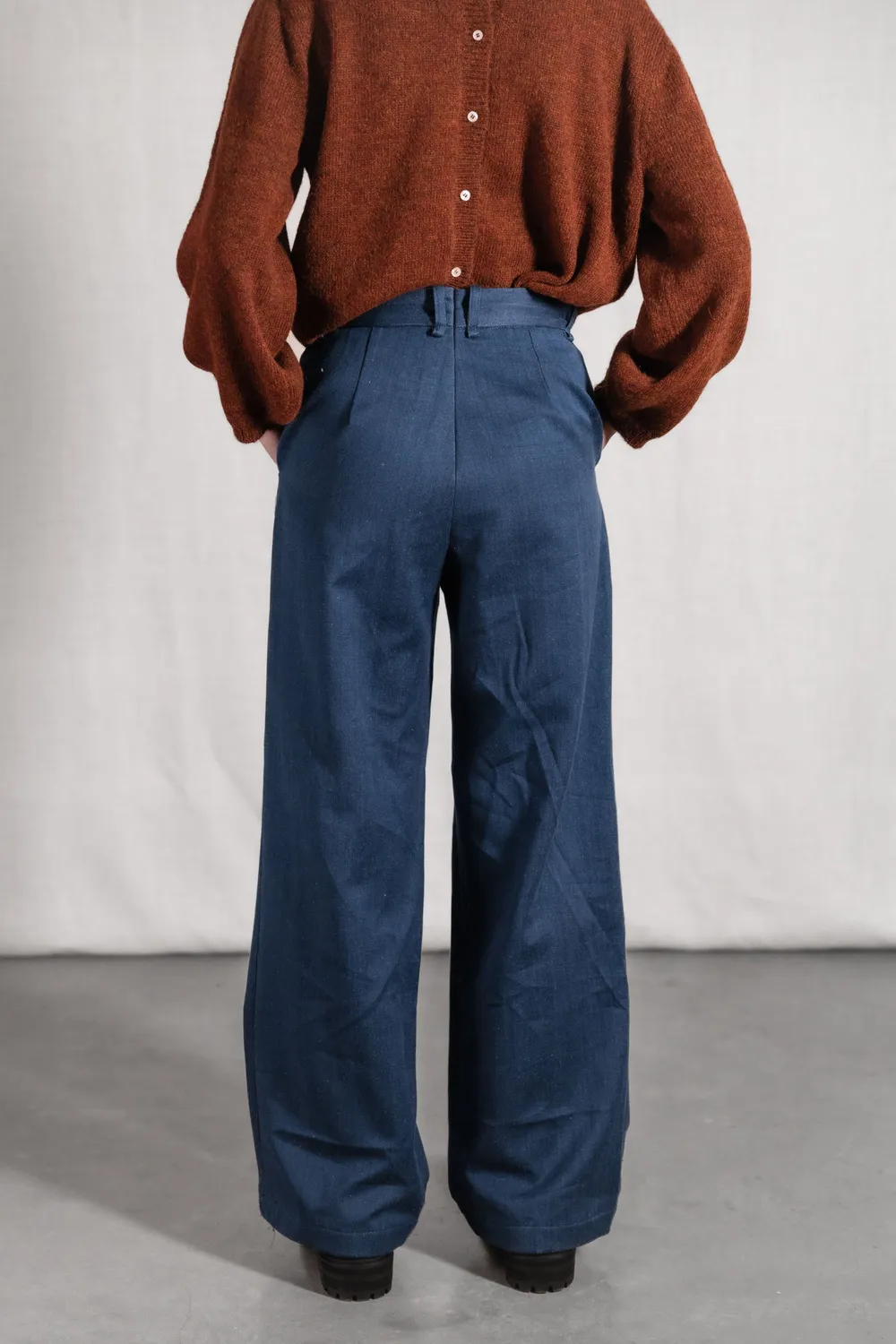 Jyoti Suhrutam Denim pantaloni denim vita alta