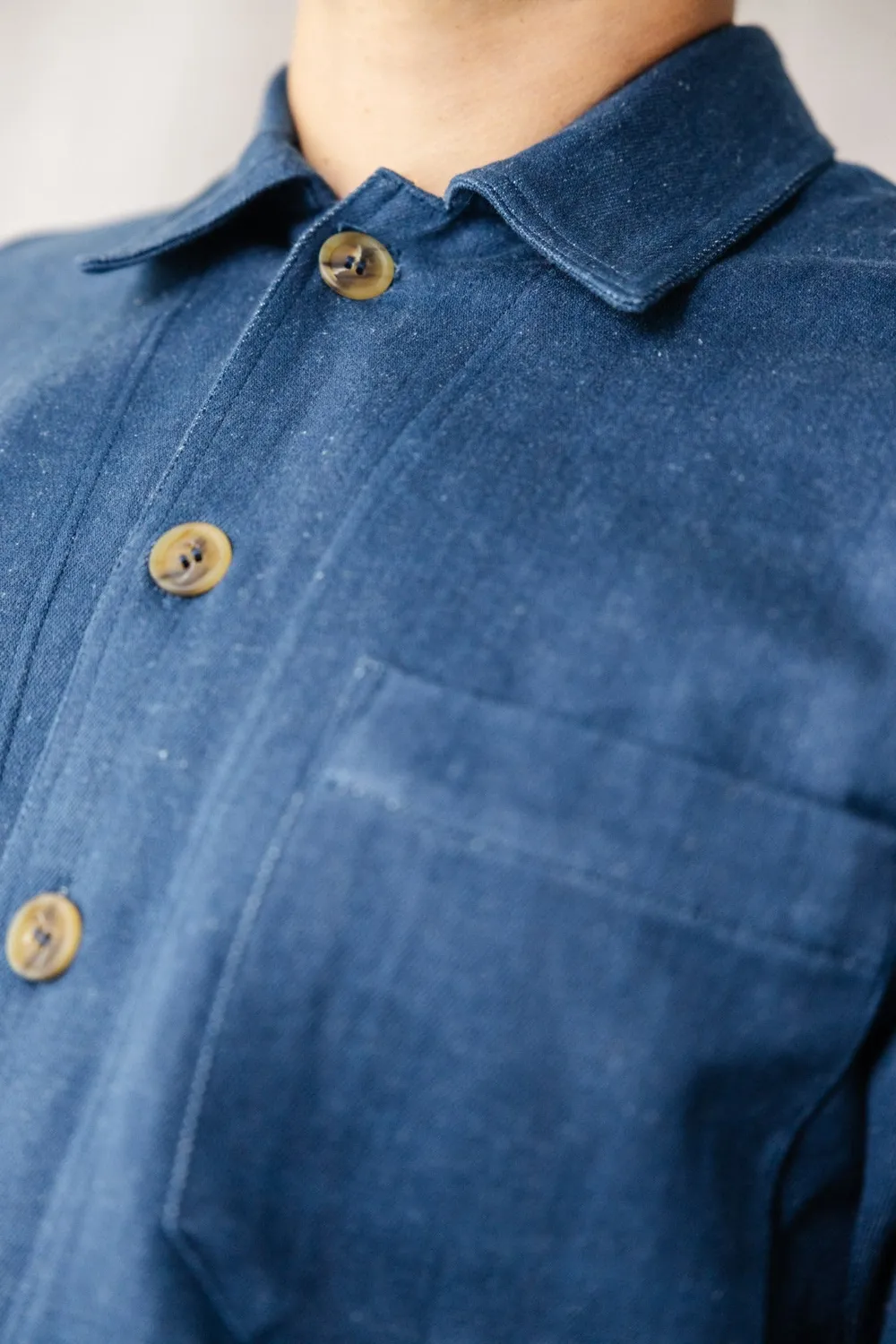 Jyoti Fair Works Kalagi Denim camicia giacca denim cotone
