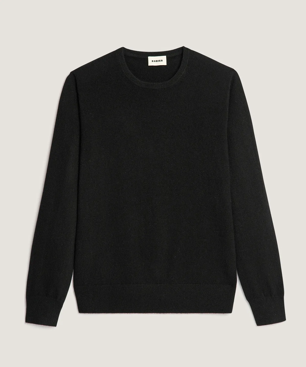 Rodier maglione girocollo cashmere uomo nero