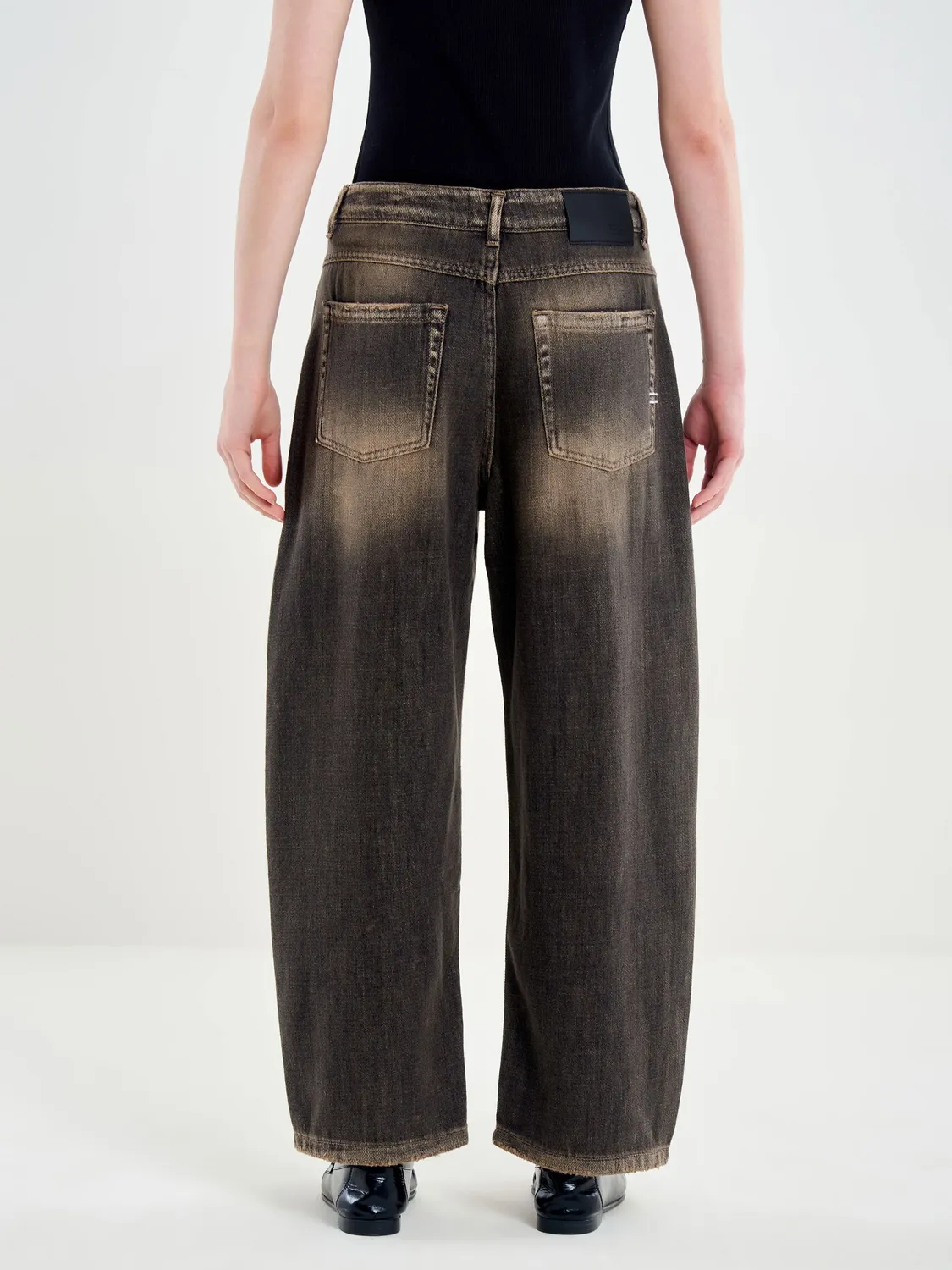 Vicolo Denim Nero Effetto Dirty jeans relaxed neri