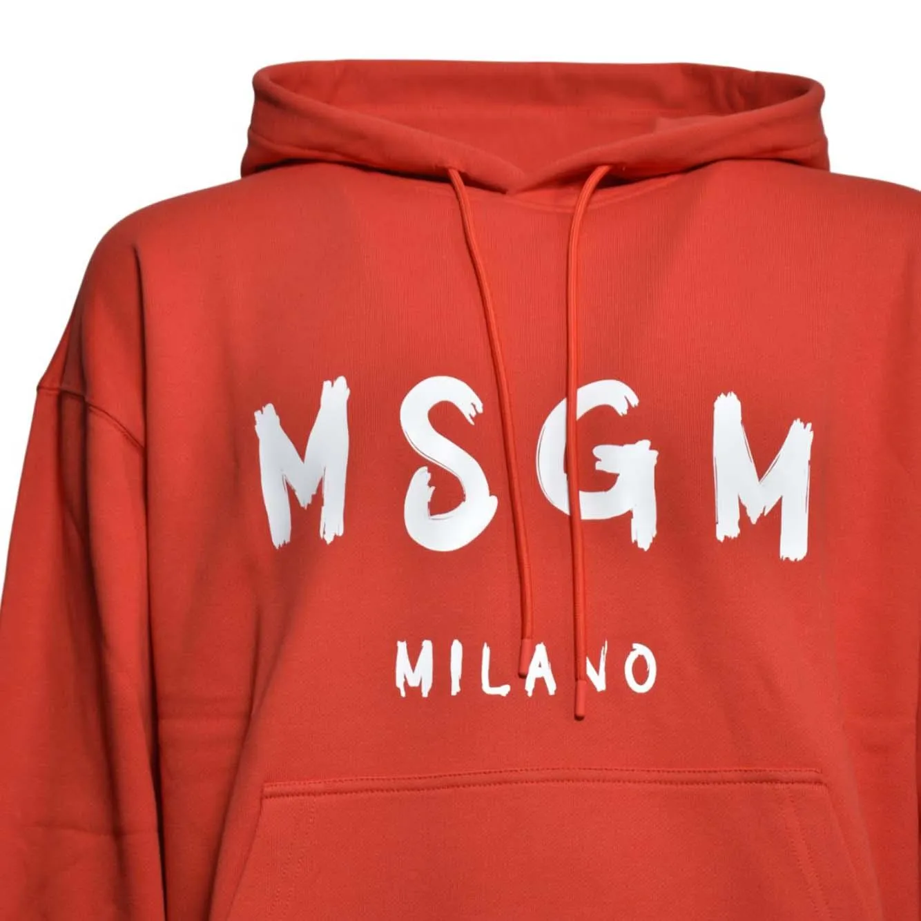 MSGM 3940MM515257799 felpa rossa cotone