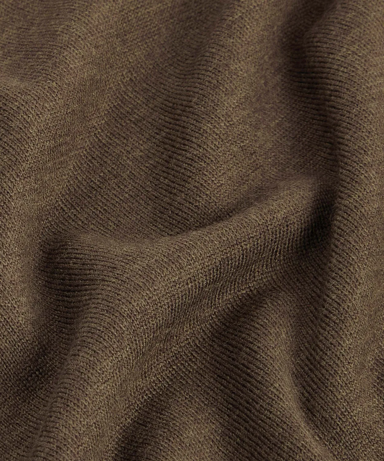 Rodier maglione lana merino scollo V bark brown