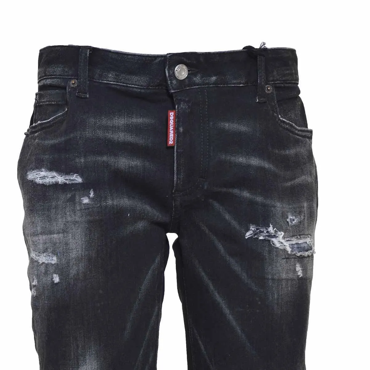 Dsquared2 S75LB0811S30802 jeans Twiggy cropped nero